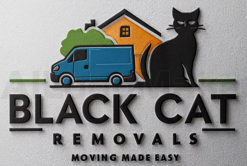 Black Cat Removals logo - Top Removal Services and Affordable Removal Vans in Derby